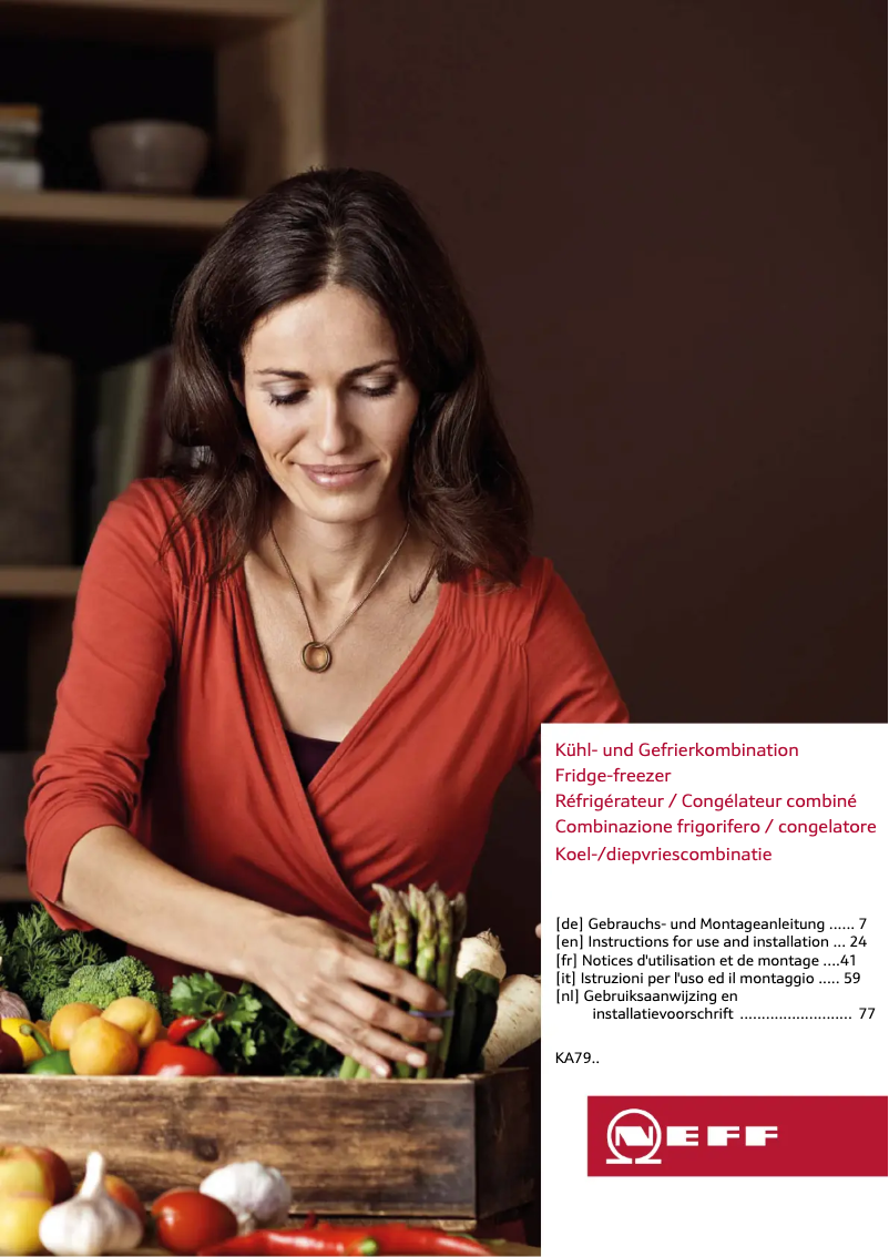 Page 1 de la notice Mode d'emploi Neff KA7902I30