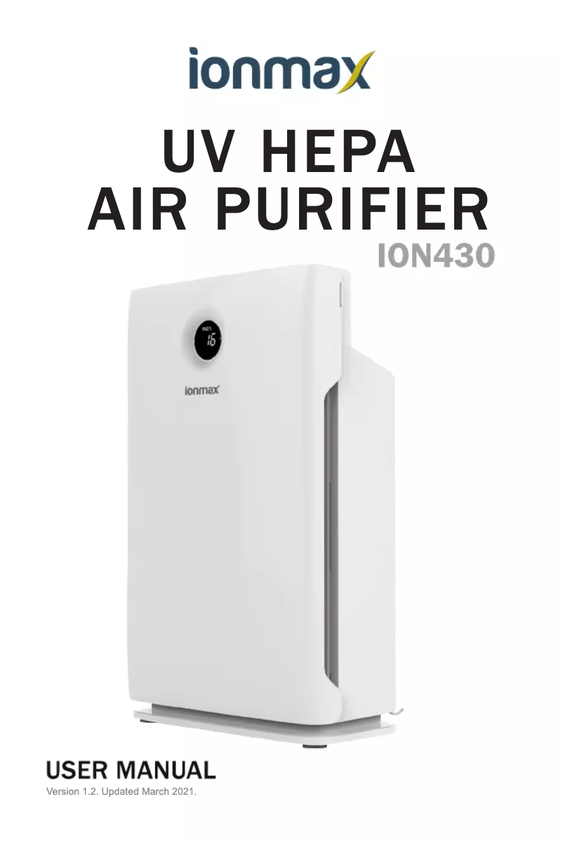 Page 1 de la notice Manuel utilisateur Ionmax ION430