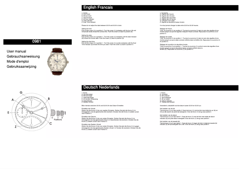 Página 1 del manual Manual de usuario Davis 0981