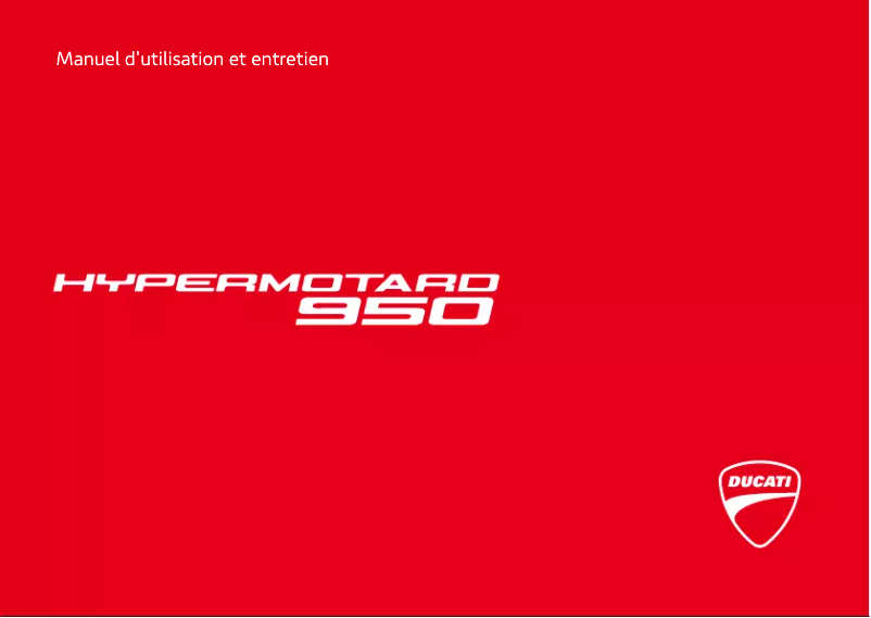 Image de la première page du manuel de l'appareil Hypermotard 950 (2019)