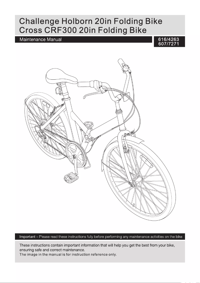 Page n°1 - Manuel utilisateur Cross CRF300
