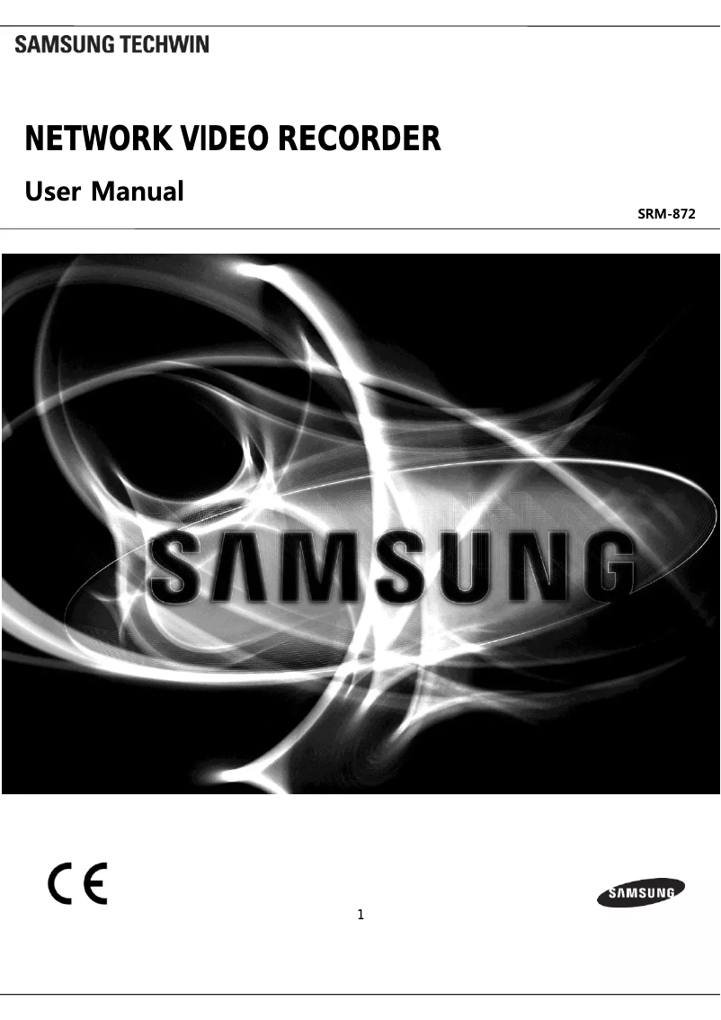 Page 1 of the manual User Manual Hanwha SRM-872P