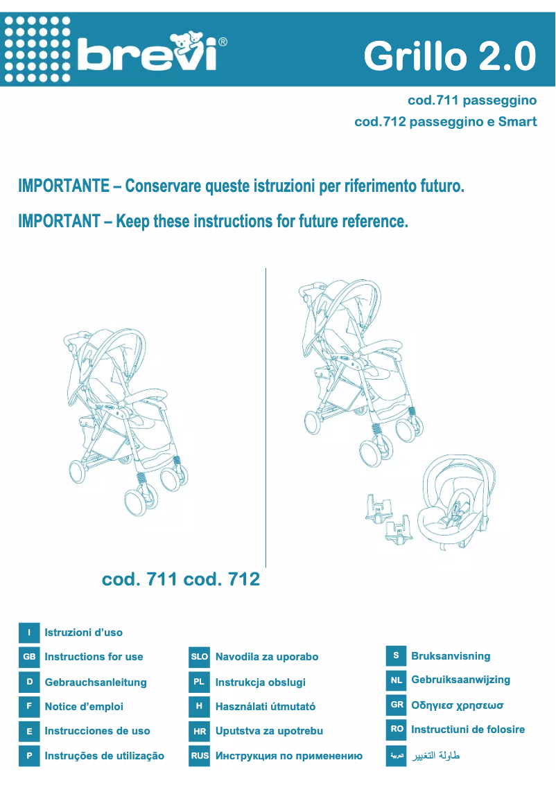 Image de la première page du manuel de l'appareil Grillo 2.0