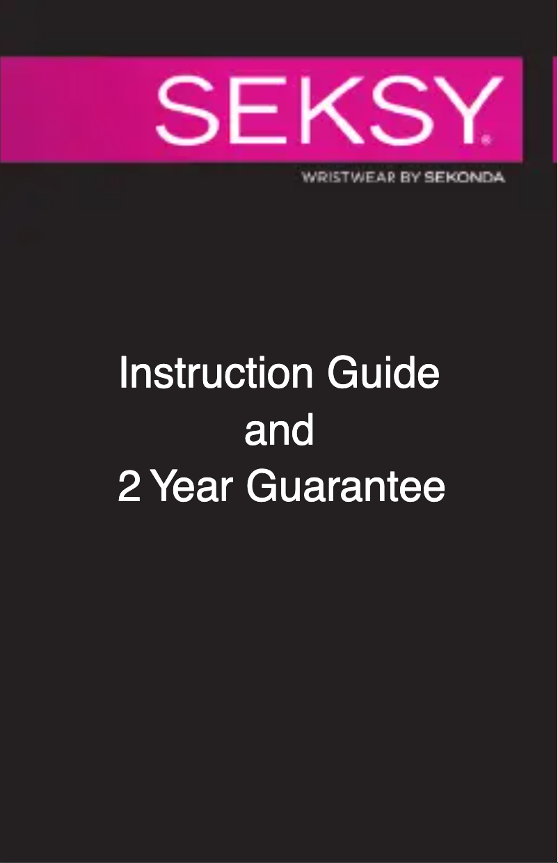 Página 1 del manual Manual de usuario Seksy Eclipse 2077.37