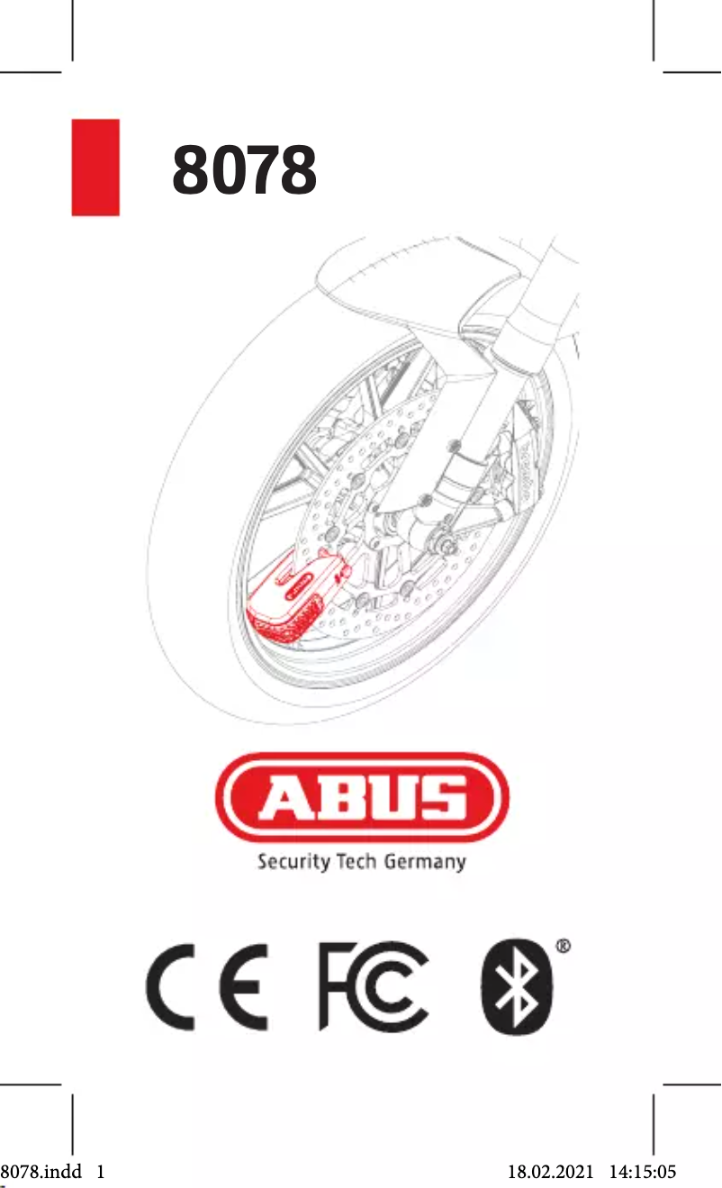 Page n°1 - Manuel utilisateur Abus 8078