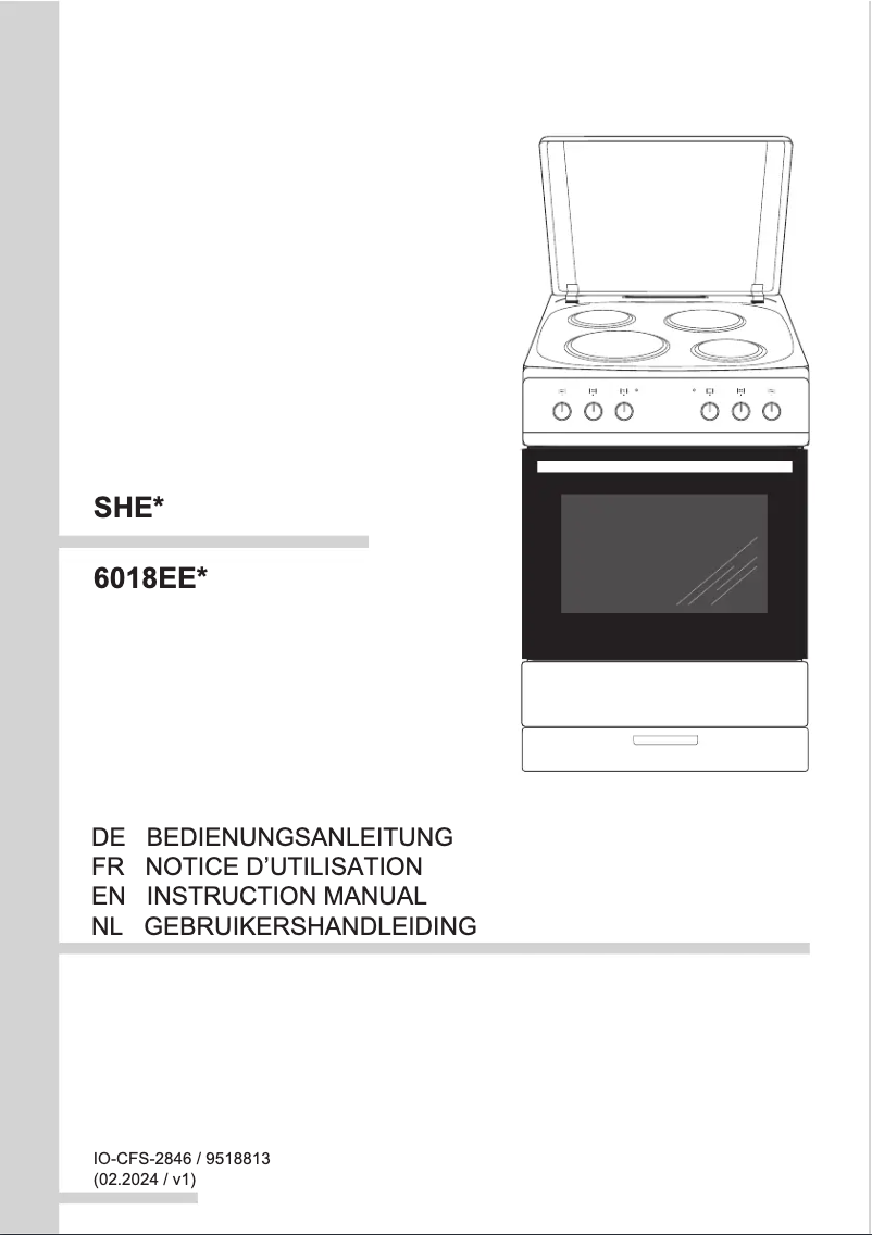 Image de la première page du manuel de l'appareil SHE 11640 W