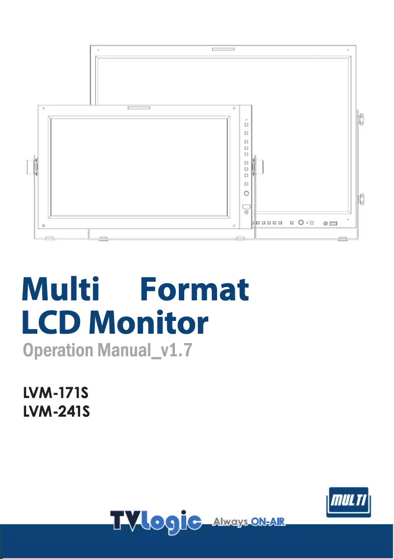 Page n°1 - Manuel utilisateur TVLogic LVM-241S