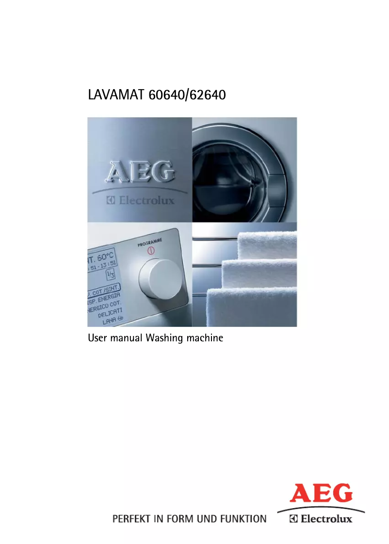 Page n°1 - Manuel utilisateur AEG L 62640