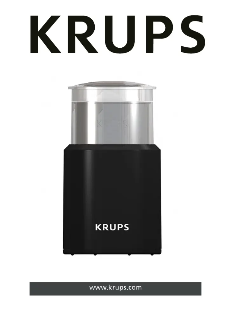 Page n°1 - Manuel utilisateur Krups GX2000