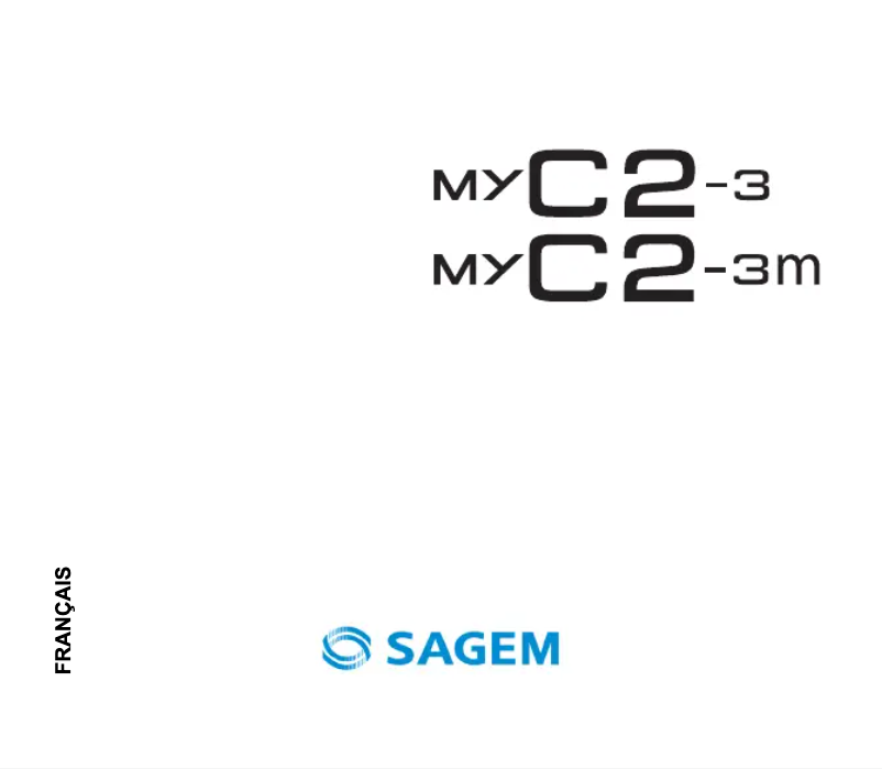 Page 1 de la notice Manuel utilisateur Sagem myC2-3