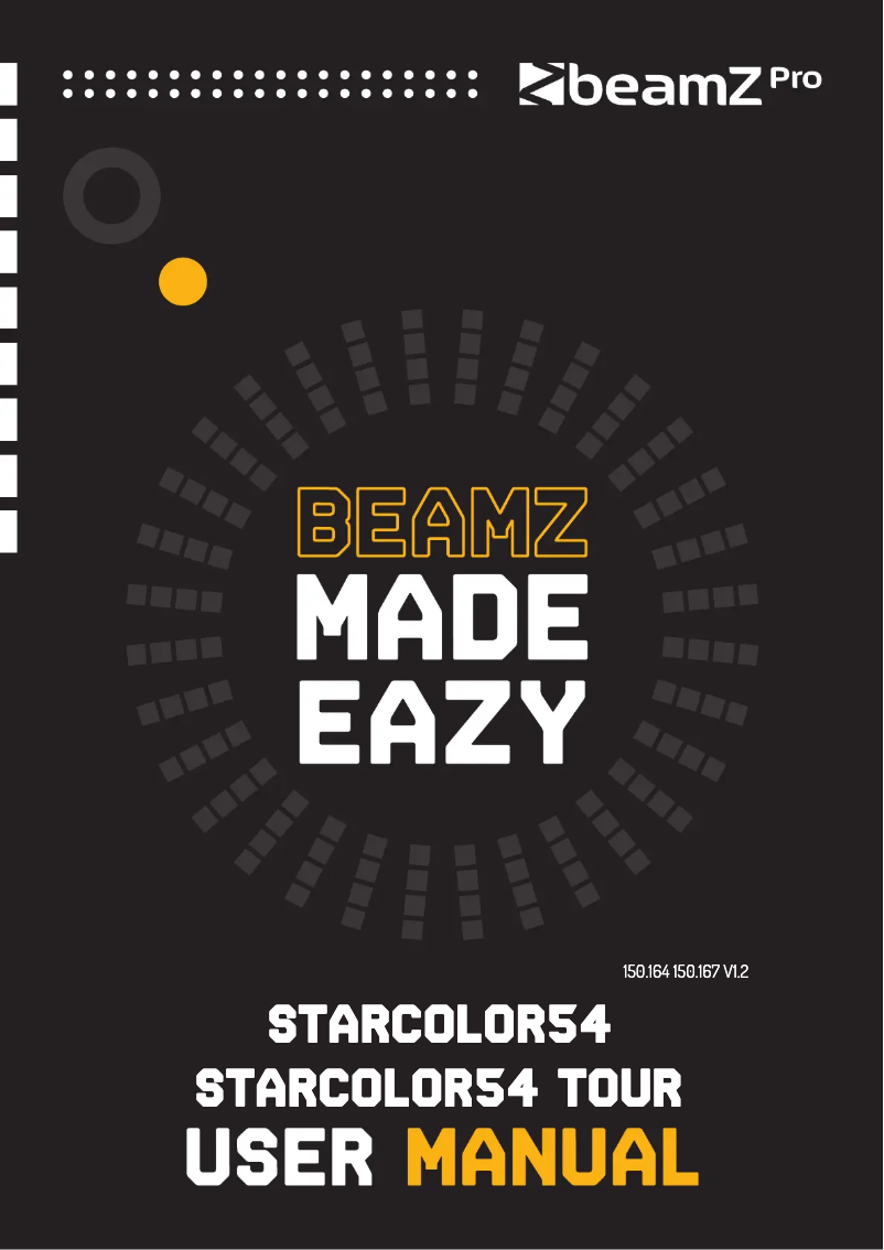 Page n°1 - Manuel utilisateur BeamZ Starcolor54