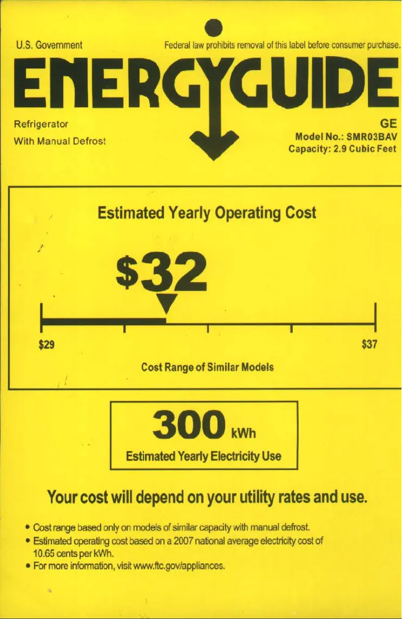 First page image of the manual for SMR03BAPBB