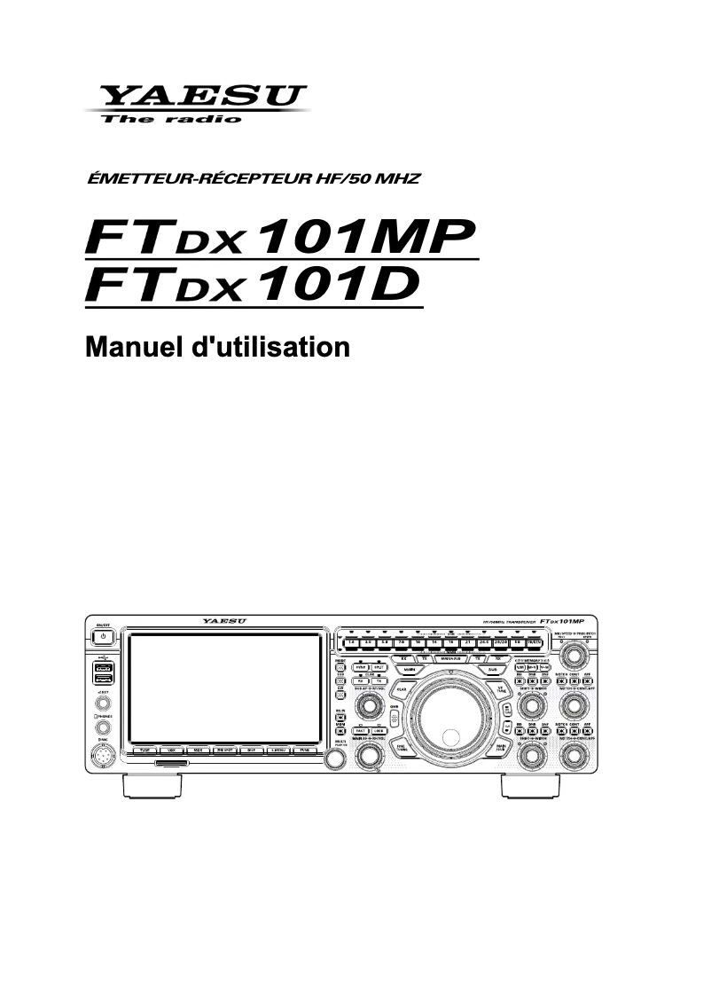 Page 1 de la notice Manuel utilisateur Yaesu FTDX101MP