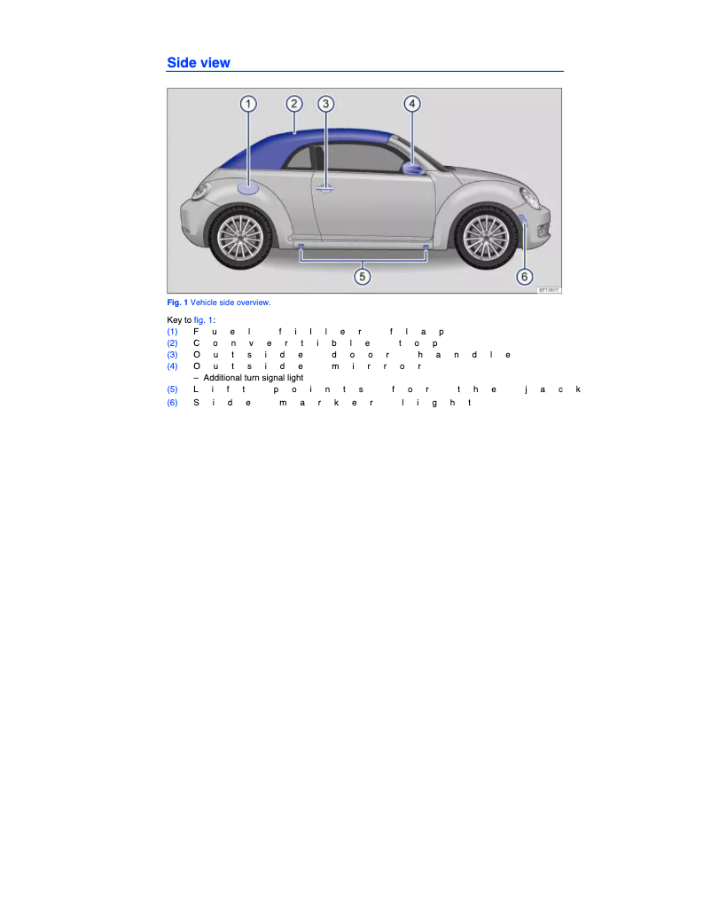 Imagen de la primera página del manual del dispositivo Beetle Cabriolet (2015)
