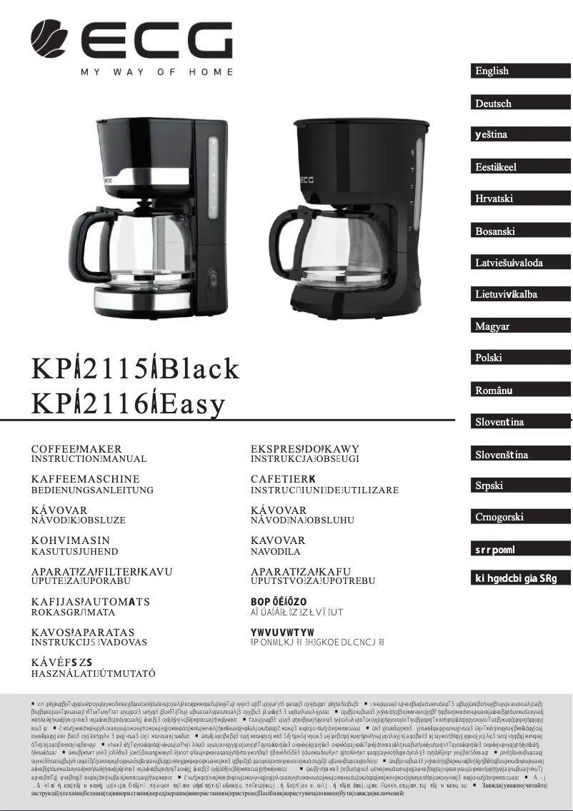 Image de la première page du manuel de l'appareil KP 2115