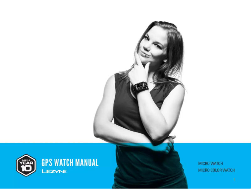 Page n°1 - Manuel utilisateur Lezyne Micro GPS Watch