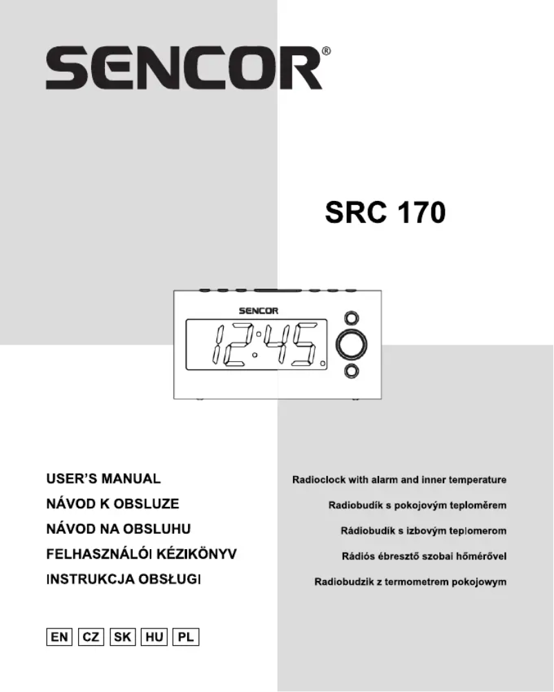 Página 1 del manual Manual de usuario Sencor SRC 170 OR