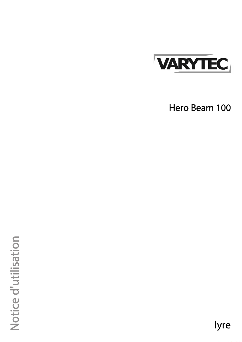Page n°1 - Manuel utilisateur Varytec Hero Beam 100