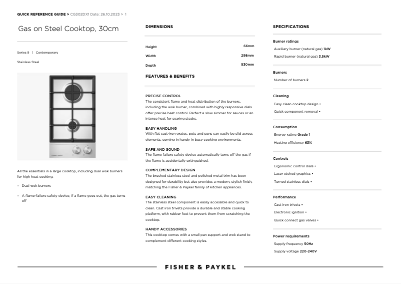 Image de la première page du manuel de l'appareil JZT-CG302DX1