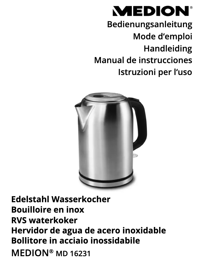 Página 1 del manual Manual de usuario Medion MD 16231