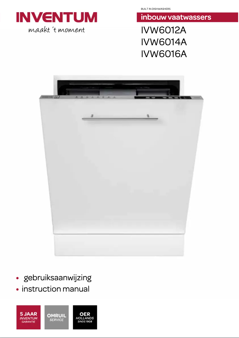 Page n°1 - Manuel utilisateur Inventum IVW6016A