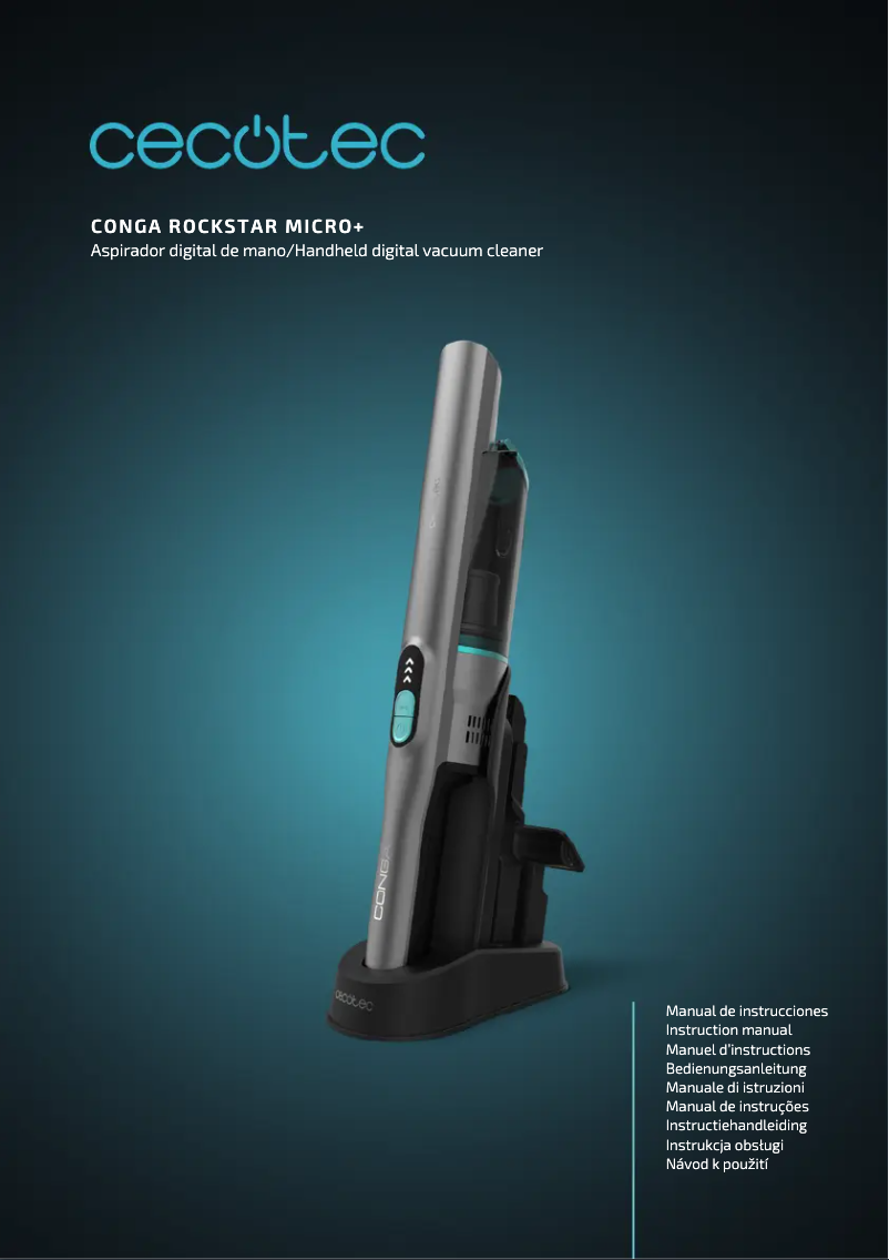 Page 1 de la notice Manuel utilisateur Cecotec Conga Rockstar Micro+