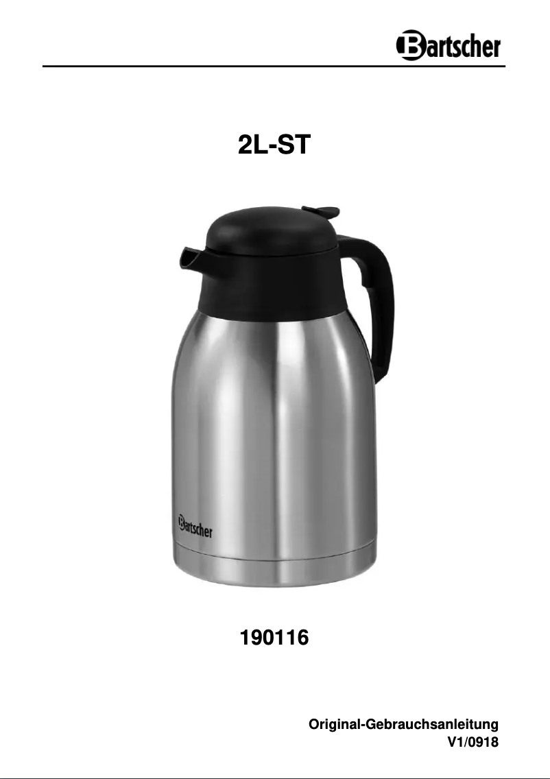 Image de la première page du manuel de l'appareil 190116