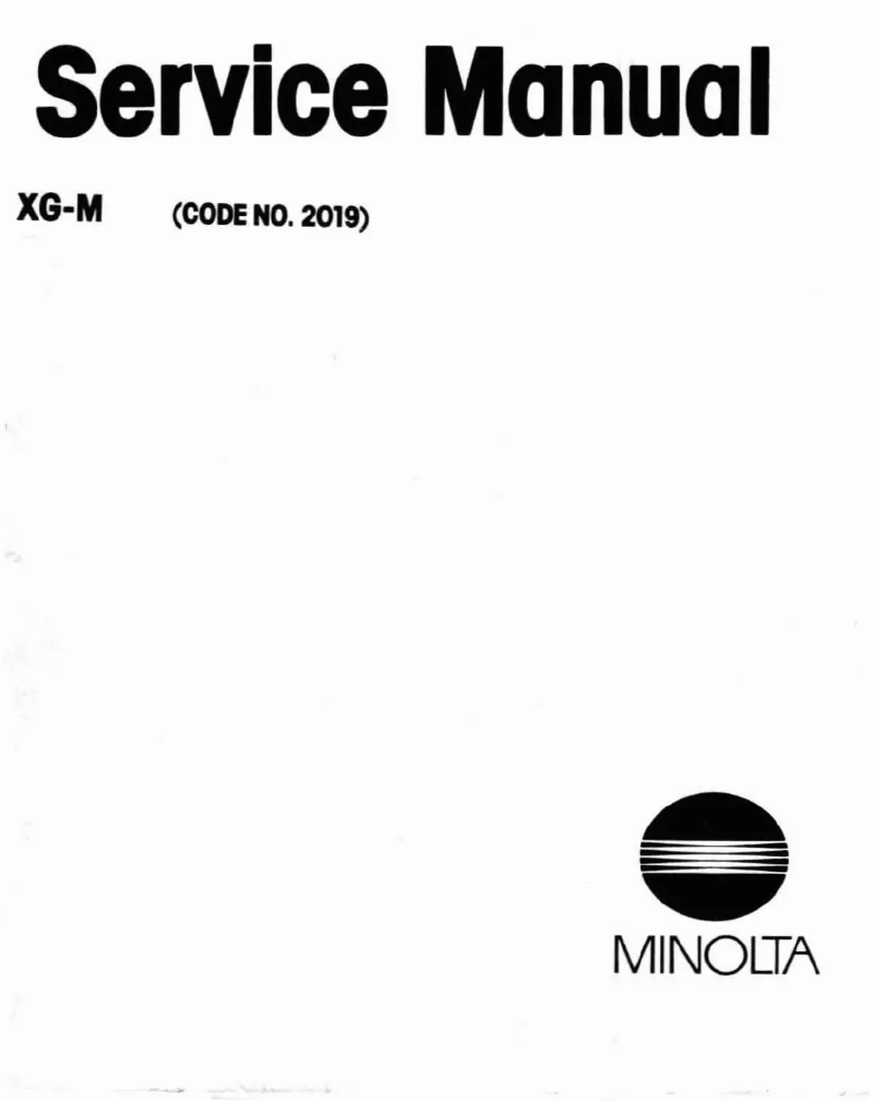 Page n°1 - Instructions / montage Konica Minolta XG-M