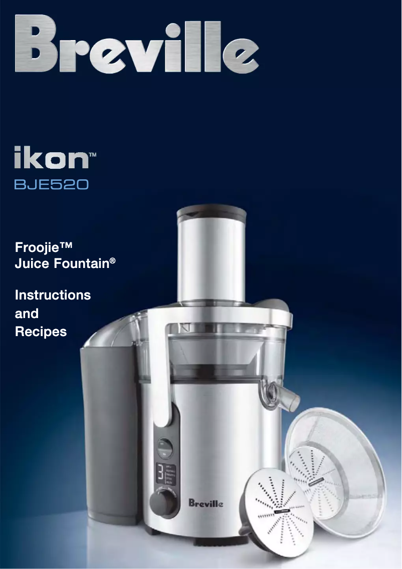 Image de la première page du manuel de l'appareil BJE520