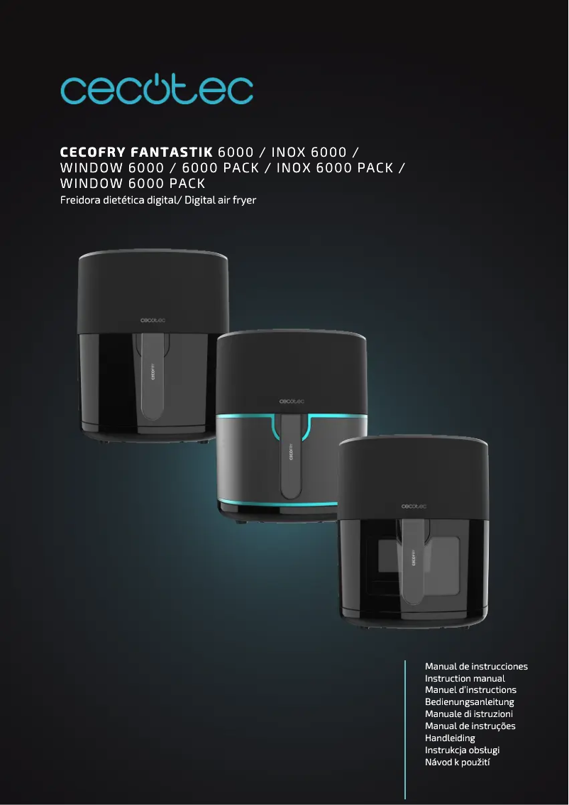 Page 1 de la notice Manuel utilisateur Cecotec Cecofry Fantastik Window 6500