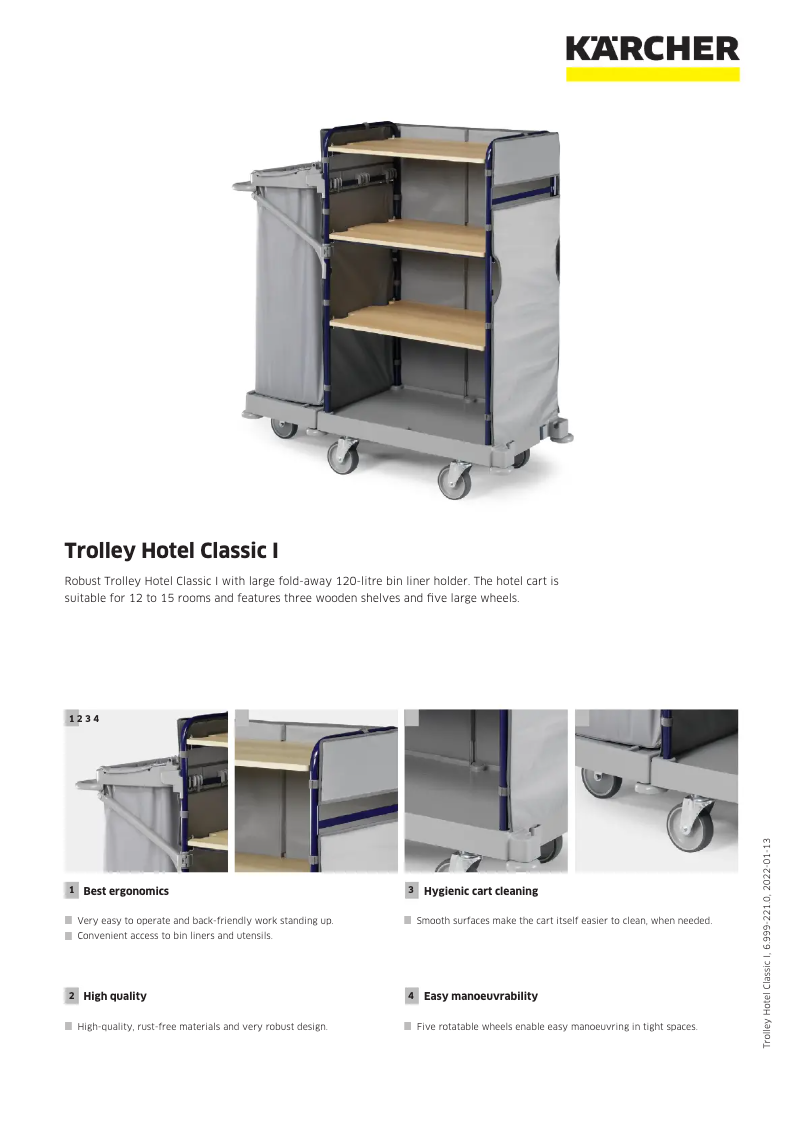 Image de la première page du manuel de l'appareil Trolley Hotel Classic I