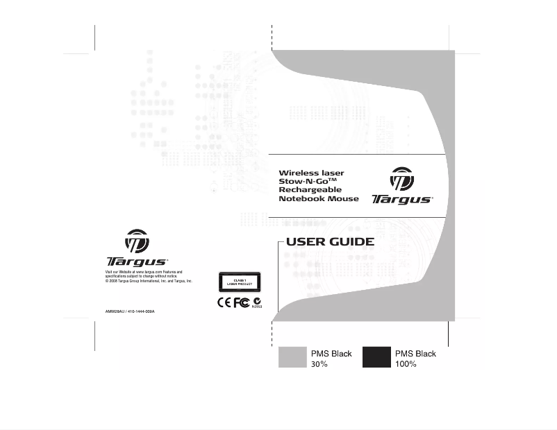Page 1 de la notice Manuel utilisateur Targus AMW28AU