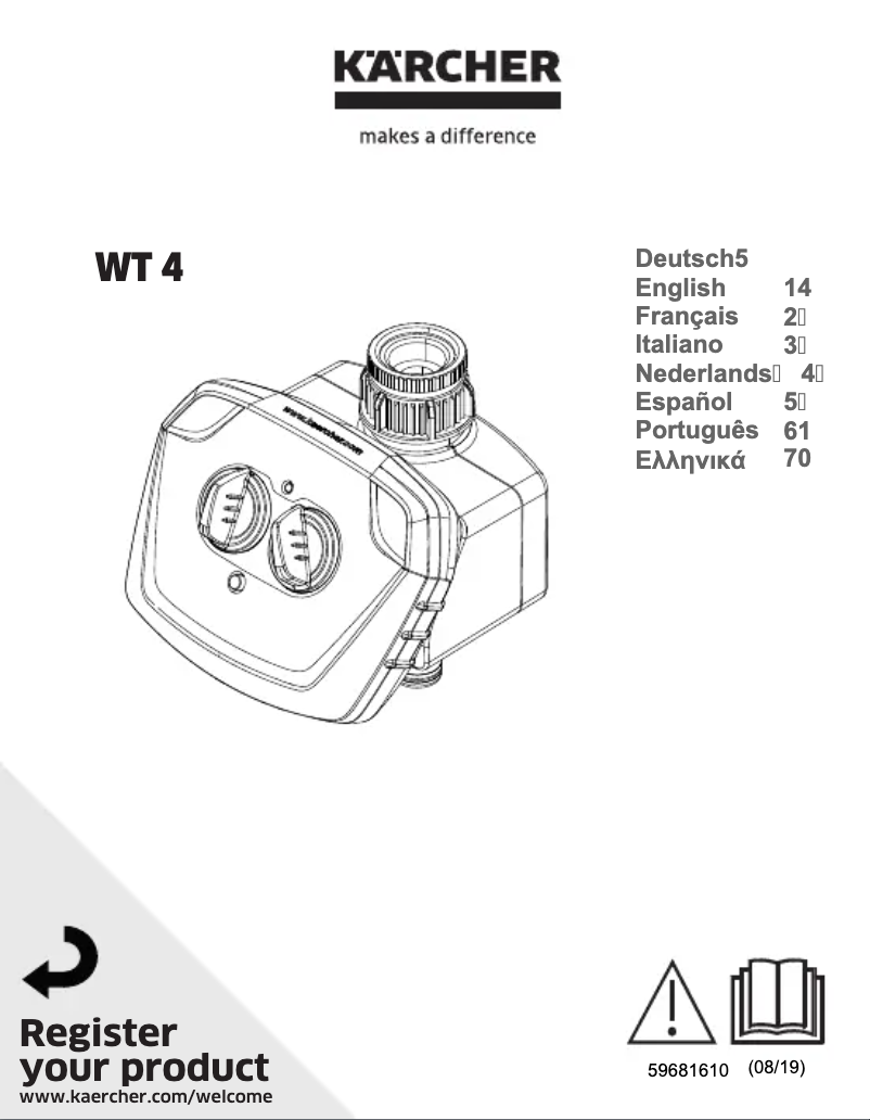 Image de la première page du manuel de l'appareil WT 4