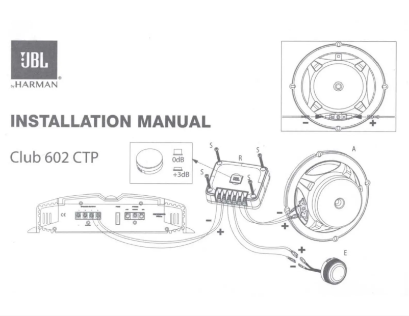 Page 1 de la notice Manuel utilisateur JBL Club 602CTP