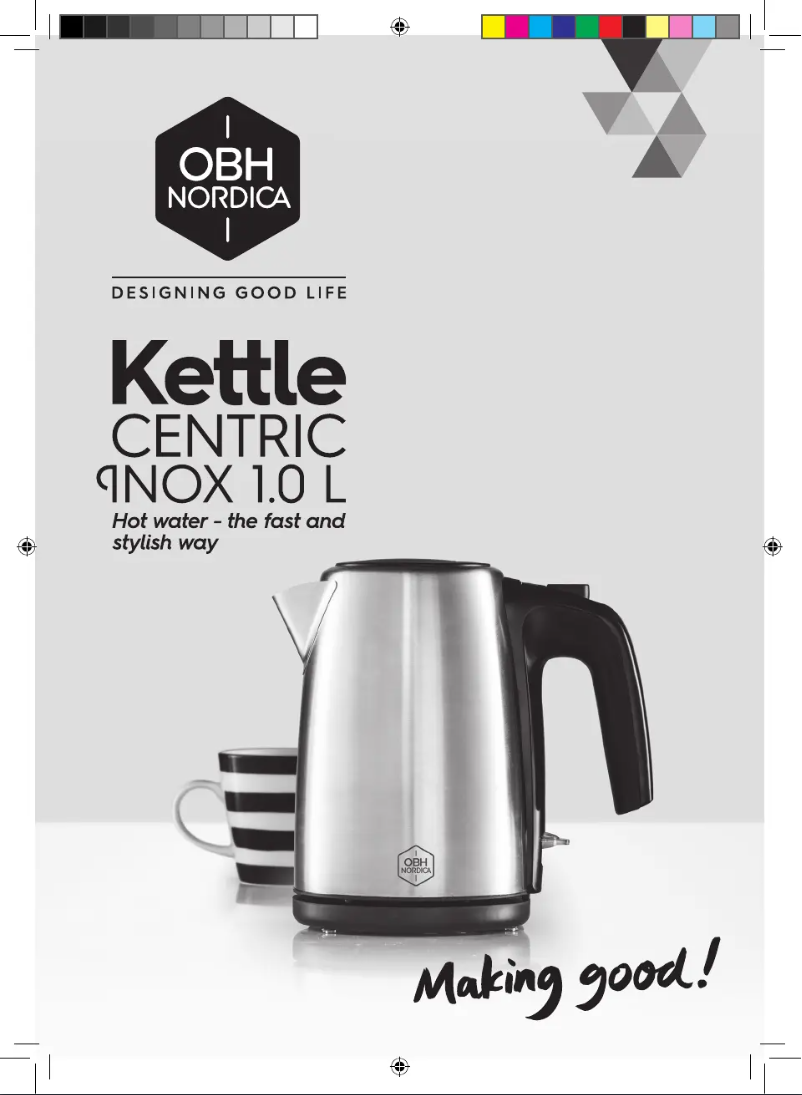 Page 1 de la notice Manuel utilisateur OBH Nordica Centric Inox 6408