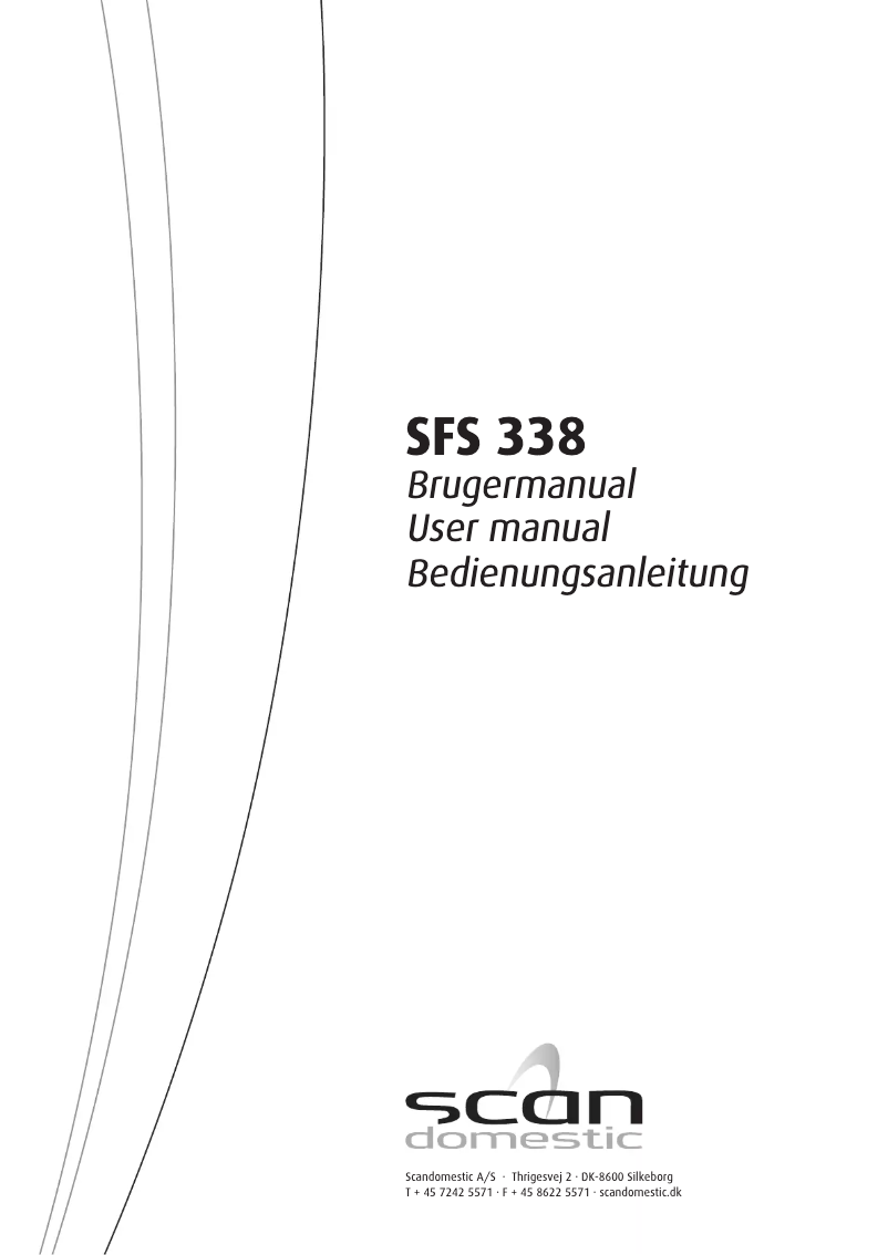 Página 1 del manual Manual de usuario Scandomestic SFS 338