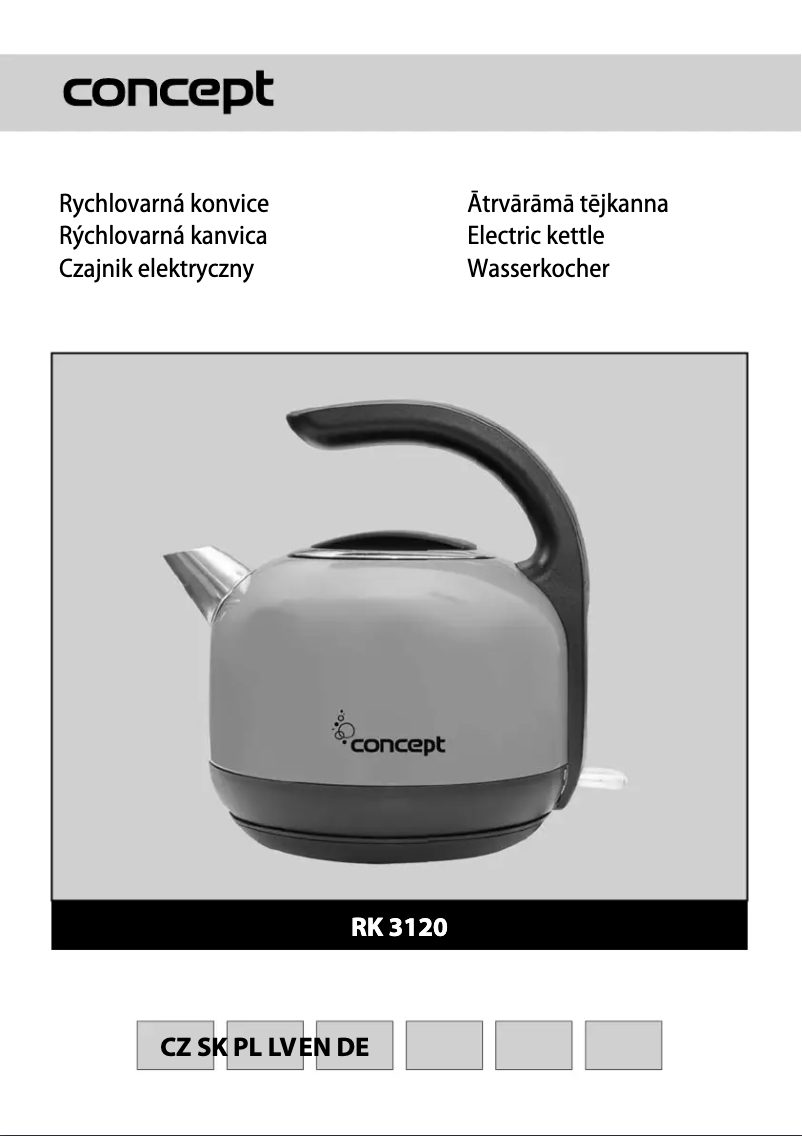 Page 1 de la notice Manuel utilisateur Concept RK-3120RE