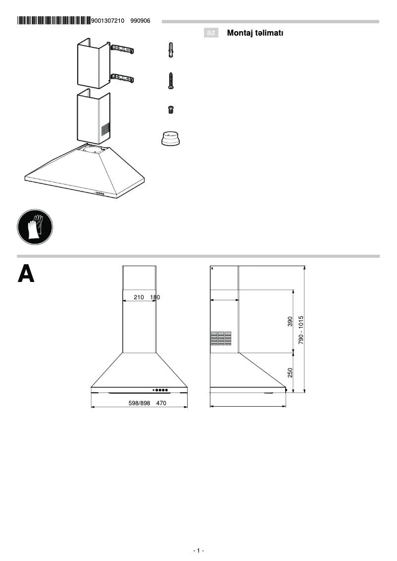Page 1 of the manual User Manual Bosch DWP64CC50Q