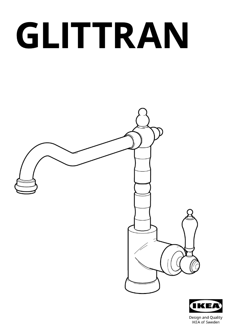Page 1 de la notice Manuel utilisateur Ikea GLITTRAN 102.226.23