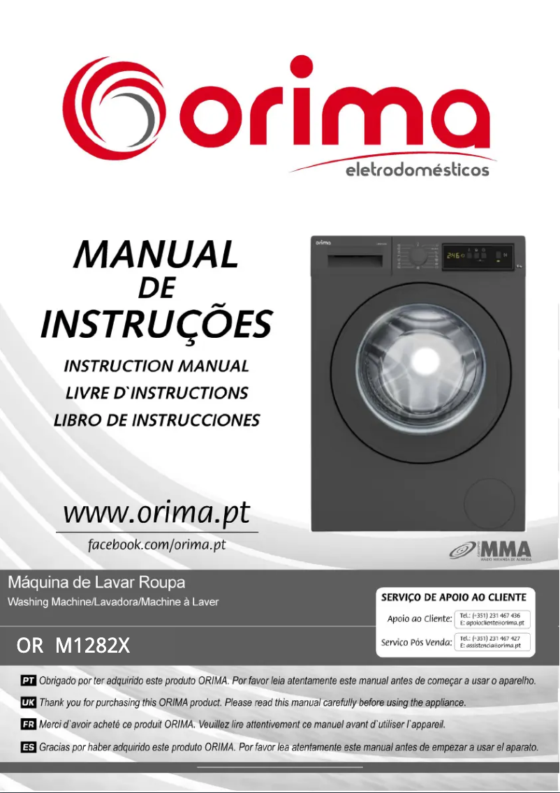 Page n°1 - Manuel utilisateur Orima ORM 1281 X