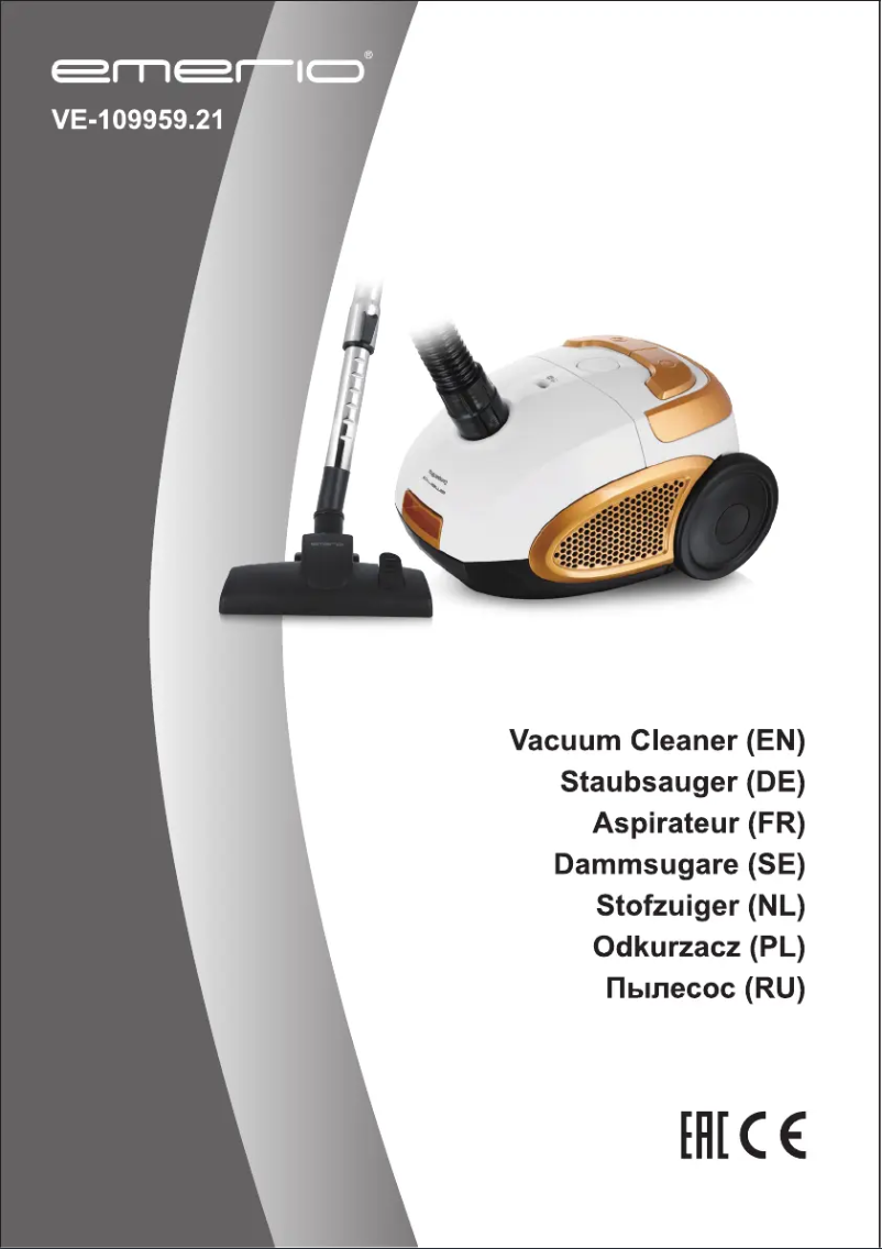 Page 1 de la notice Manuel utilisateur Emerio VE-109959.21