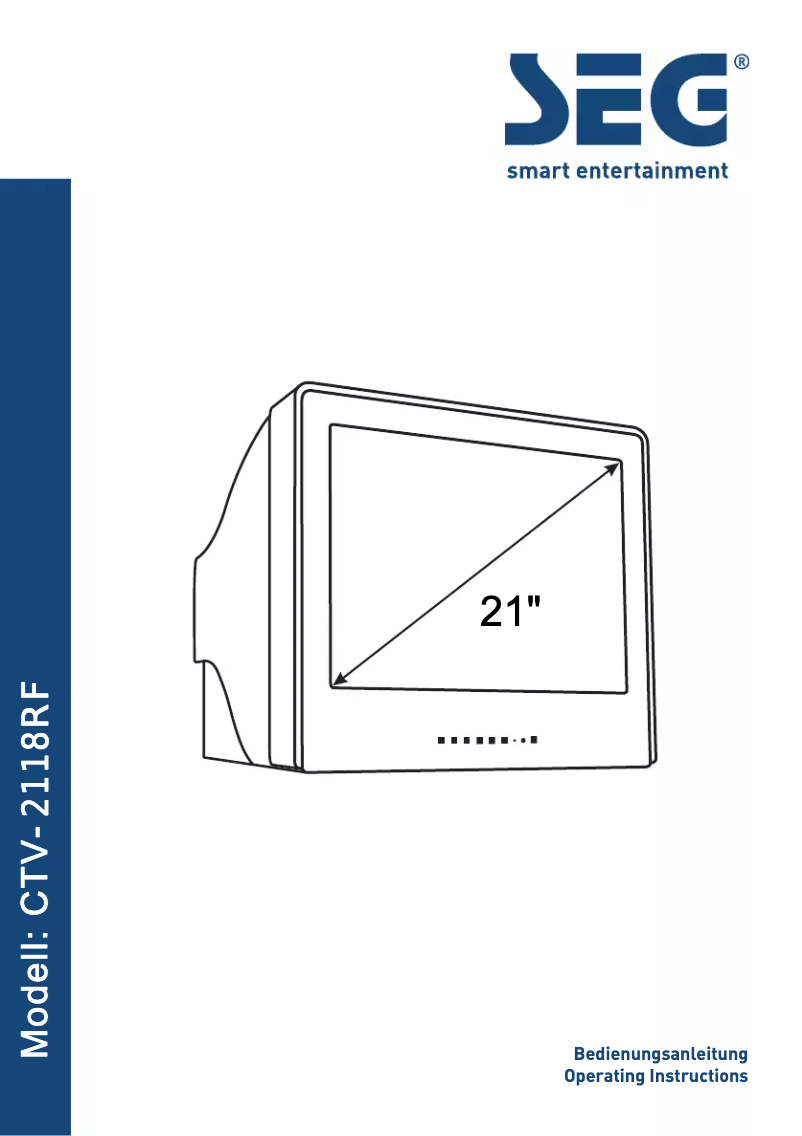 Image de la première page du manuel de l'appareil CTV 2118RF