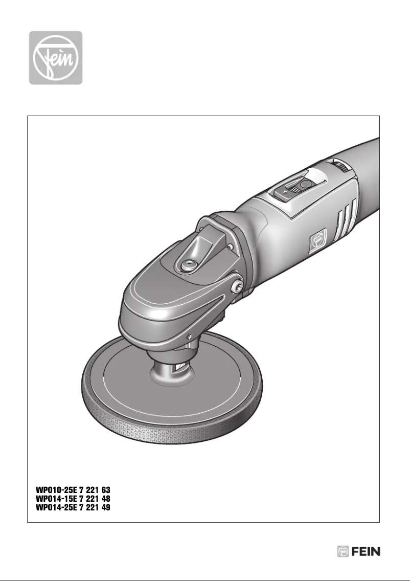 Página 1 del manual Manual de usuario Fein WPO 14-15 E