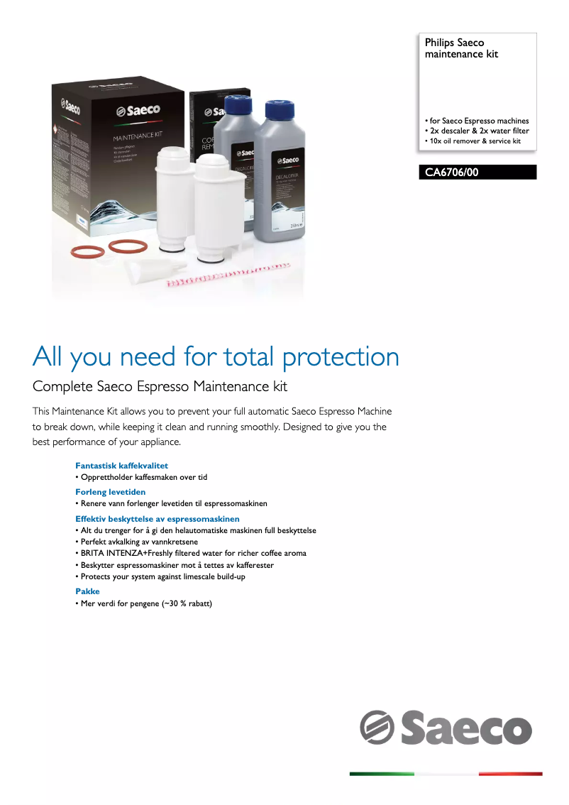 Image de la première page du manuel de l'appareil CA6706