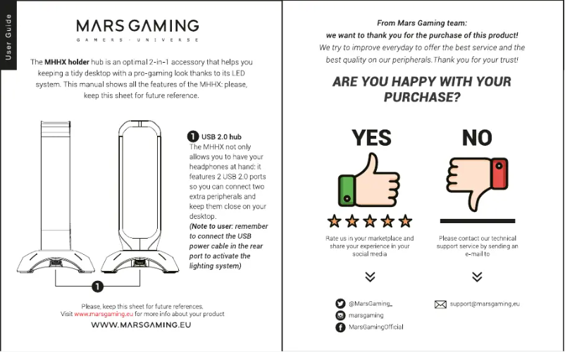 Image de la première page du manuel de l'appareil MHHX