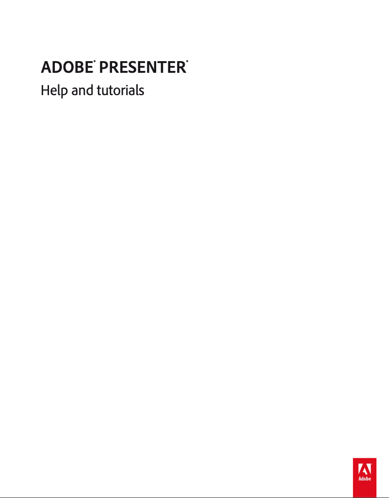 Page 1 de la notice Mode d'emploi Adobe Presenter 9