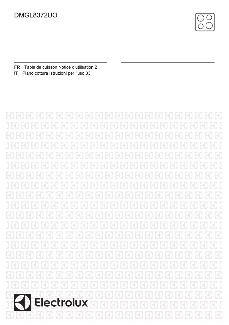 Page 1 de la notice Fiche technique Electrolux DMGL8372UO