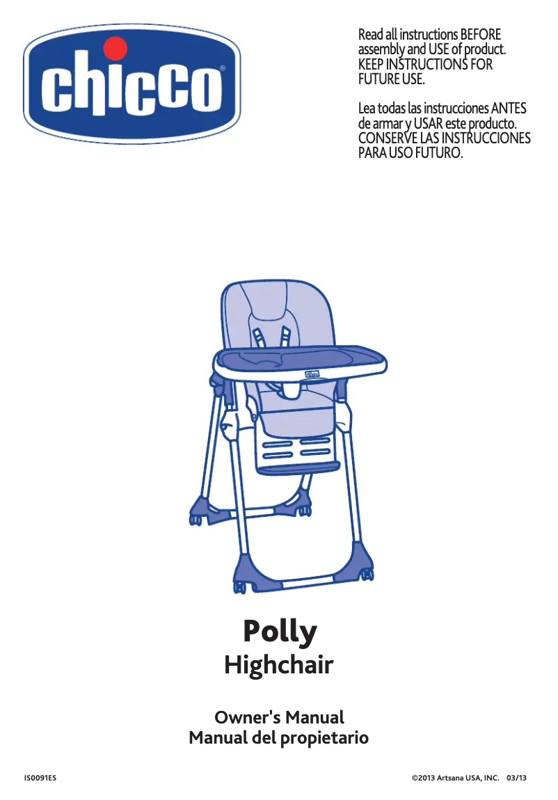 Page n°1 - Manuel utilisateur Chicco Polly Magic