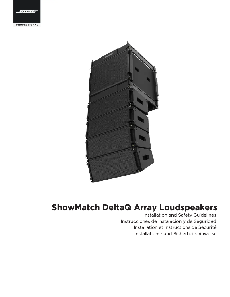 Page 1 de la notice Manuel utilisateur Bose ShowMatch DeltaQ SM20