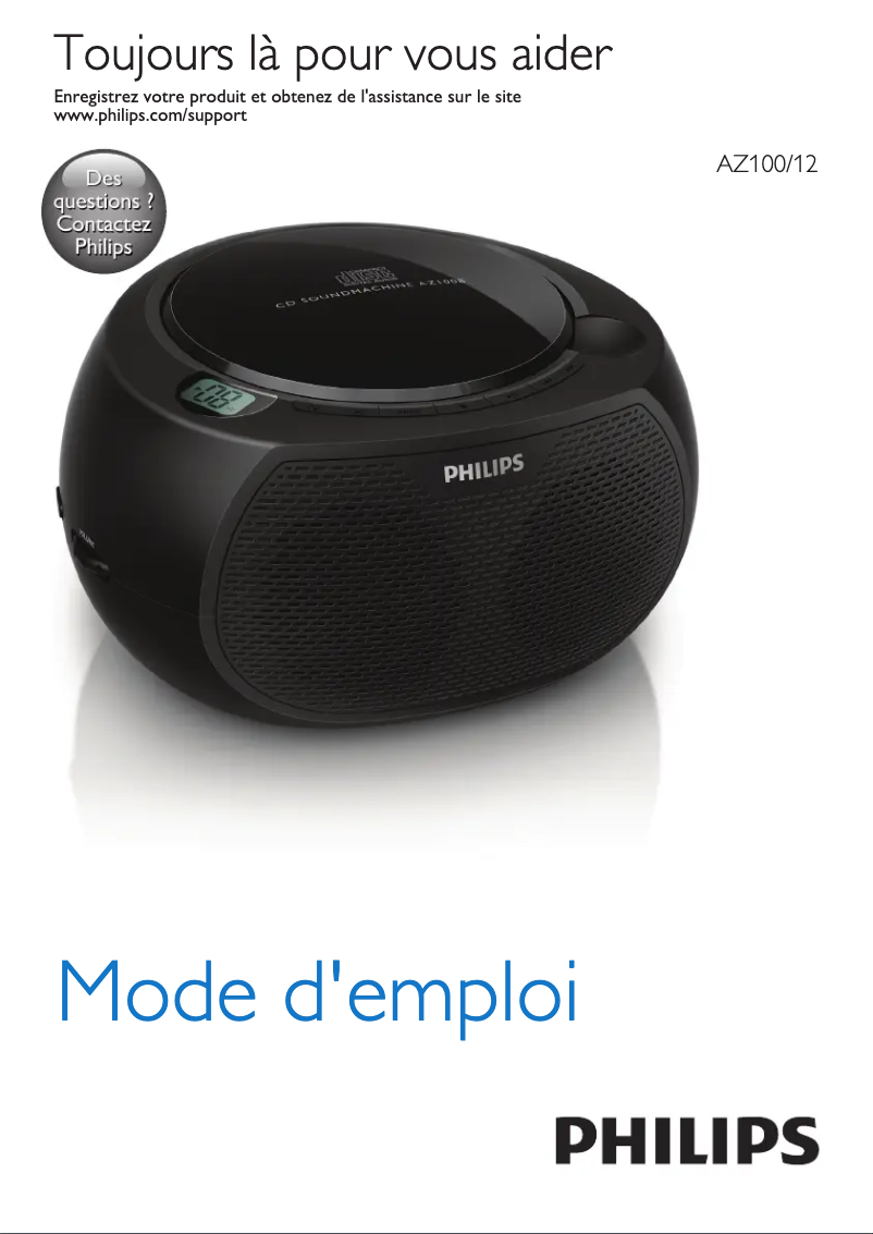 Image de la première page du manuel de l'appareil AZ100N